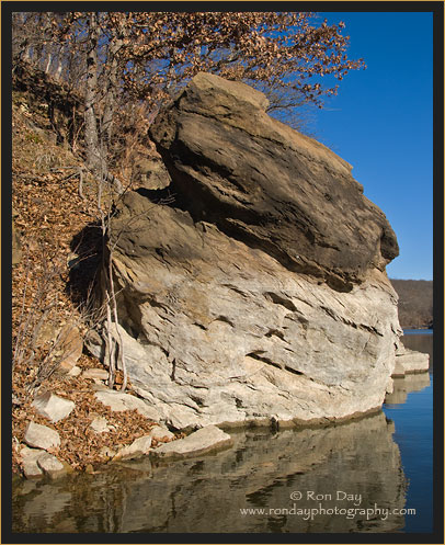 Boulder, Sixshooter Cove,  Lake Tenkiller